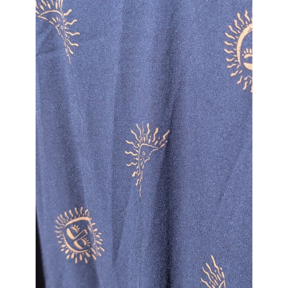 Torrid Celestial Mini Challis Slip Dress Navy Blue Sun Moon Print Plus Size 00 M - Picture 2 of 8